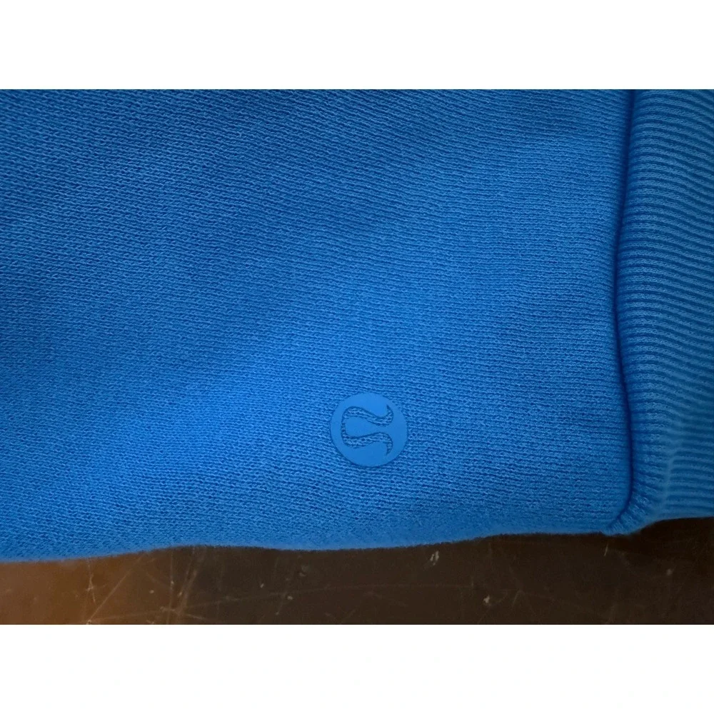 Lululemon Perfectly Oversized Crewneck Sweatshirt Sz M Cyan Blue Pullover Lounge